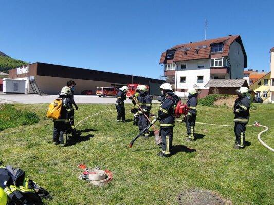 Prakticne vaje operativni gasilec GZ Ribnica 2021 14