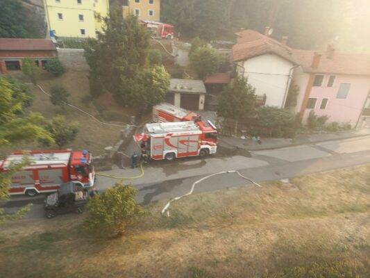 Povzetek delovanj GZ Ribnica na požaru na Krasu 36 Pozar Kras 2022 GZ Ribnica 39