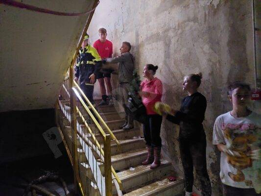 Pomoč pri sanaciji poplav - GZ Ribnica 6.8.2023 - Foto: PGD Ribnica