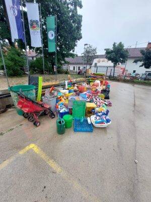 Pomoč pri sanaciji poplav - GZ Ribnica 6.8.2023 - Foto: PGD Ribnica