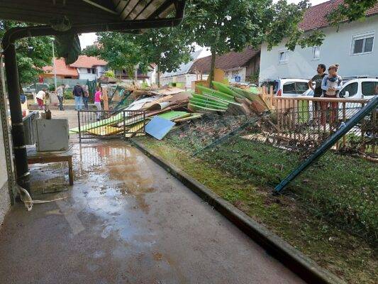 Pomoč pri sanaciji poplav - GZ Ribnica 6.8.2023 - Foto: PGD Ribnica