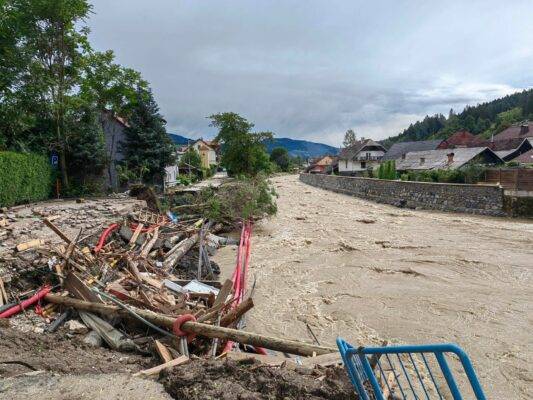 Pomoč pri sanaciji poplav - GZ Ribnica 7.8.2023 - Foto: PGD Ribnica