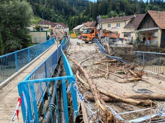 Pomoč pri sanaciji poplav - GZ Ribnica 7.8.2023 - Foto: PGD Ribnica