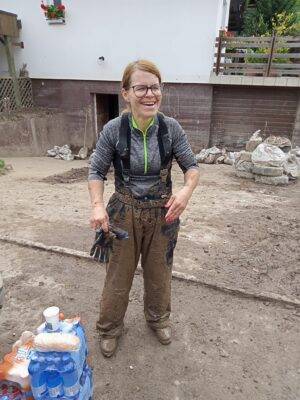 Pomoč pri sanaciji poplav - GZ Ribnica 9.8.2023 - Foto: Janez Puželj