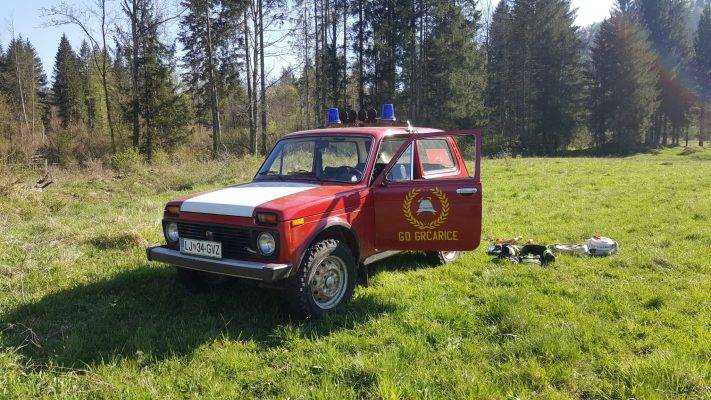 Sektorska vaja Dolenja vas PGD Grcarice Travniski pozar GZ Ribnica 4