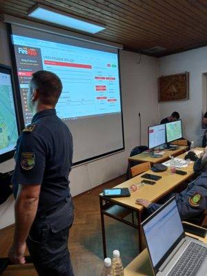 Simulacijska stabna vaja Fireapp Neurje 2024 GZ Ribnica 4