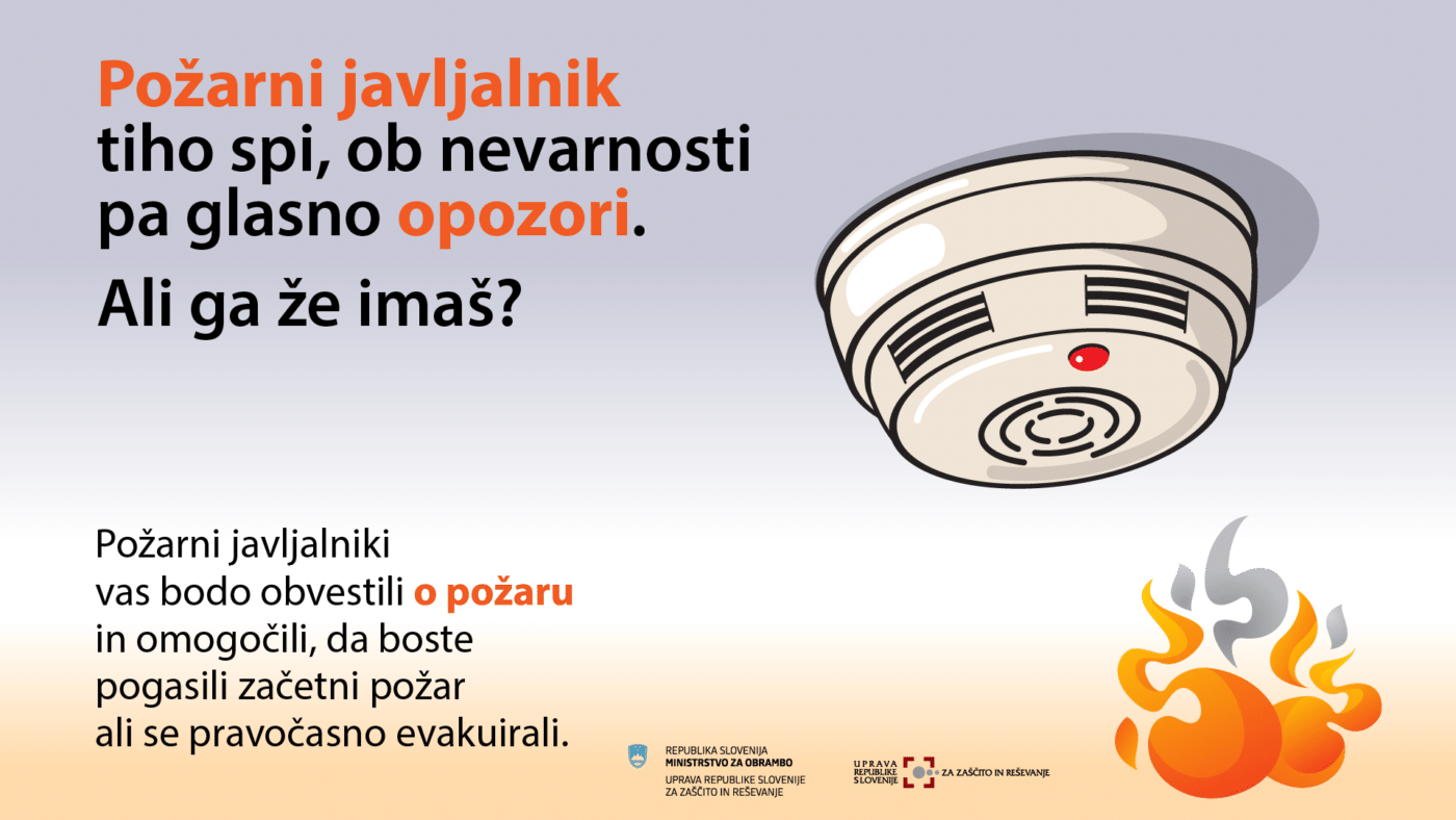 Požarni javljalnik lahko reši življenje - Oktober, mesec požarne varnosti 2026 1 Pozarni javljalniki Ali ga ze imas GZ Ribnica